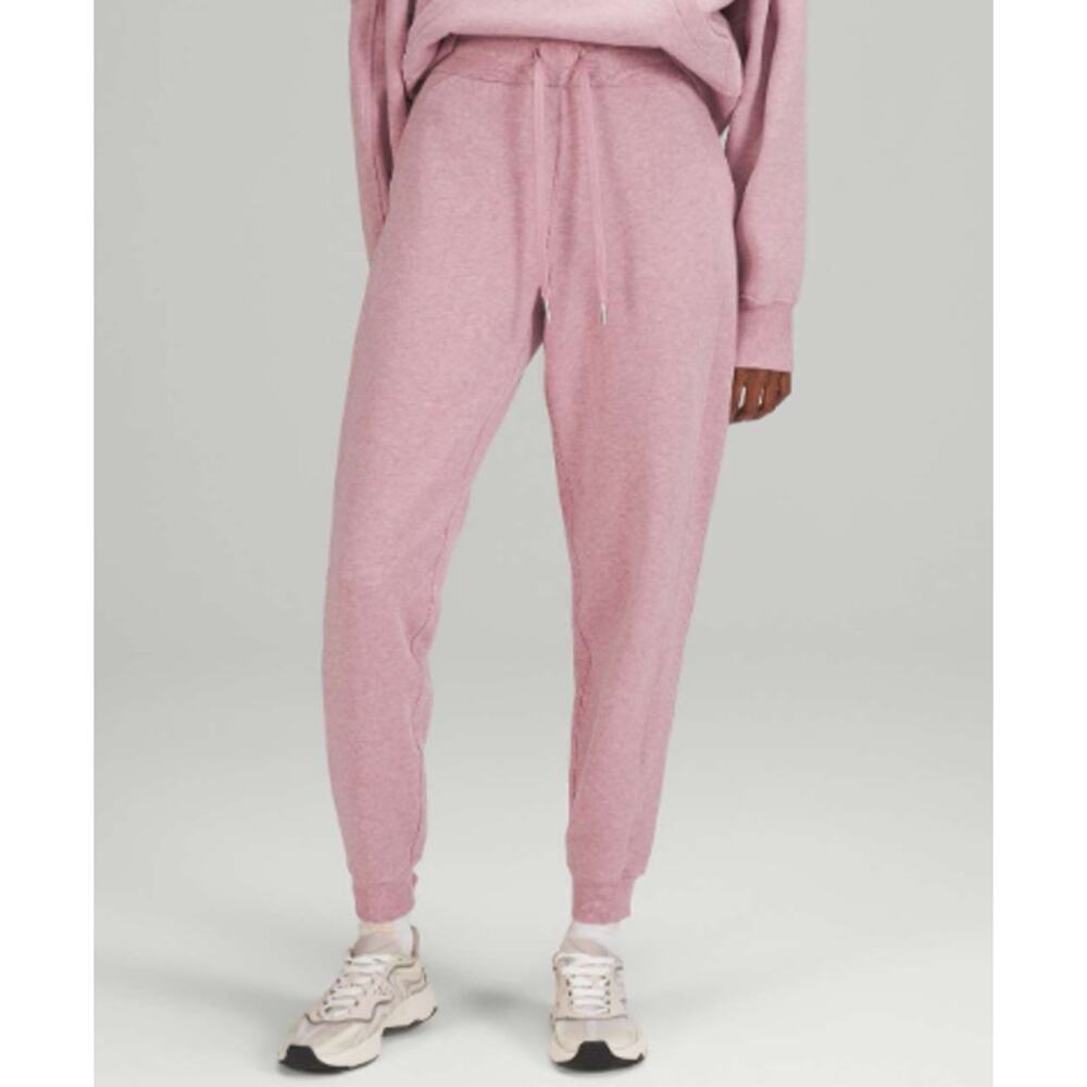 Lululemon Women's Sweatpants Scuba High Rise Jogger Fleece Pink 8 Athleisure